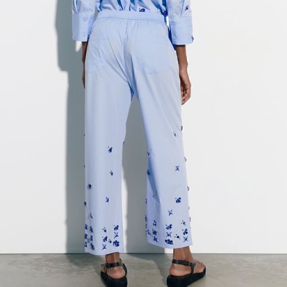 ZARA JEWEL POPLIN PANTS - Picture 3 of 3